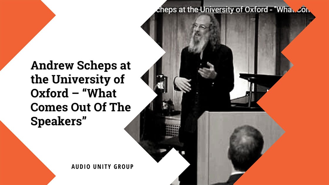 Andrew Scheps at the University of Oxford – “What Comes Out Of The Speakers