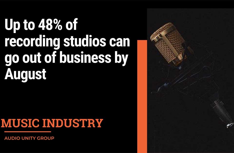 Up to 48% of recording studios can go out of business by August